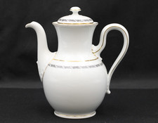 Rosenthal Balmoral schwarze Ranke Kaffeekanne Kanne mit Deckel Porzellan H 22 cm