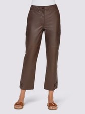 Hose braun 38 Damen HEINE Leder Cargo-Stil "cognac" UVP:179€ 3.380