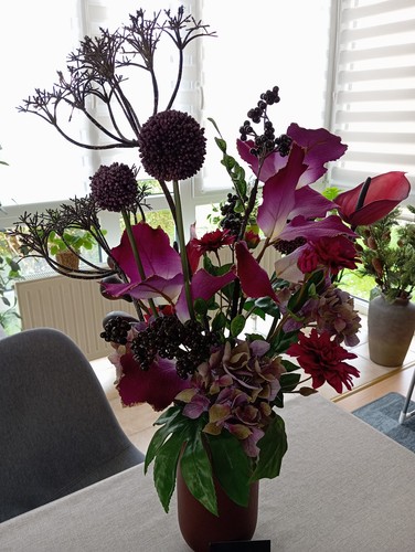 Kunstblumenstrauß premium pur - kunstblumenstrauß,