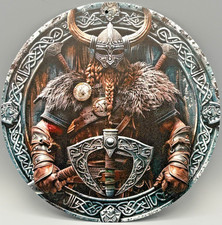 *Metall/Blech-Schild-Wikinger