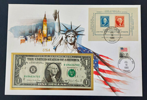 Banknotenbrief usa 1 dollar - 1,