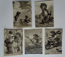 5 St. Mecki Postkarten Orig