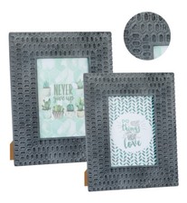 Bilderrahmen Holz stone grau