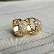 Neu 18K Gelbgold über Diamant