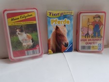 3 Quartett Kartenspiele 1x
