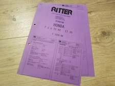 ABE Tüv Gutachten RIMSTOCK F1570B4 7x15 ET35 Alufelgen 4x100 Honda Civic CRX