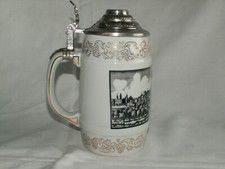 DDR Bierkrug mit Deckel  SED