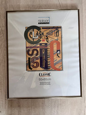 Bilderrahmen Aluminium Fotorahmen Echtglas Classic von nielsen Struktur Walnuss