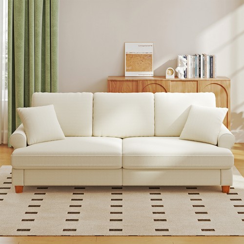 Chenille sofa sitzer - chenille, 220cm
