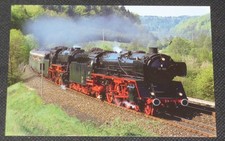 Postkarte AK Eisenbahn - Dampf Lokomotiven 01 150 + 23 105 -  ungelaufen