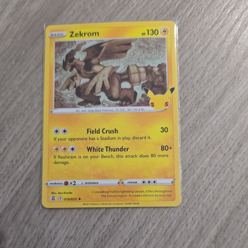 Pokemon karte 010 025 - karte, zekrom
