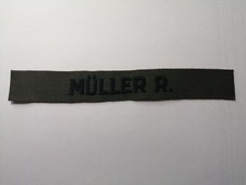 Bundeswehr Namensschild oliv