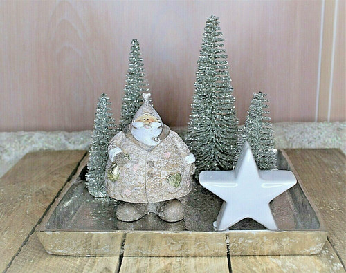 Deko weihnachtsmann silber - deko,