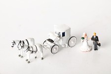 BUSCH Noch Preiser H0 Hochzeitskutsche mit Brautpaar  (323897)