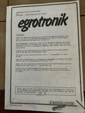 egrotronik Torantrieb Bedienungsanleitung Sommer GmbH Garagentormotor Garage Tor