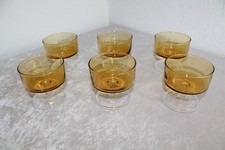 6 Arcoroc Luminarc Bernsteinfarben Honigfarben Champagner Gläser Sektgläser