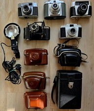 Kodak Agfa Porst Kamera Vintage Sammler Konvolut Bastler Blitz Stativ 