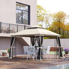 Outsunny gartenpavillon mit - outsunny,