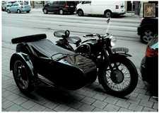 BMW mit Beiwagen Oldtimer Schmuckblatt 6.4