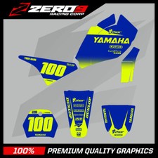 Yamaha PW80 GRAFIKSATZ MX MOTOCROSS PEEWEE GRAFIK MINI FAHRRAD BLOCK BLAU/YEL-F