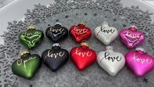 Herz-Weihnachtskugel aus Glas