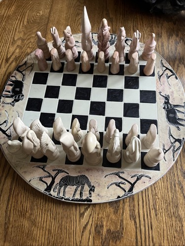 Vintage schachspiel aus - vintage,