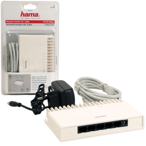 Hama port netzwerk switch - hama, 5-port