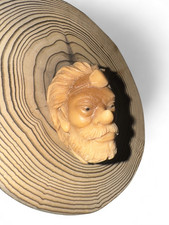 Kopf eines tengu netsuke - tengu, –
