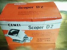 Cenei Scoper D2 Diabetrachter - Netzanschluss - Dia Viewer - OVP