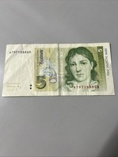 5 DM-Schein Bettina Von Arnim Frankfurt Am Main 1. August 1991