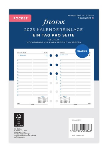 Filofax pocket tag - pocket, auf