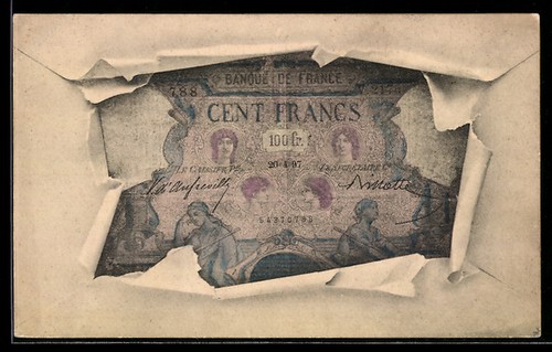 Cent francs banque de - ak,