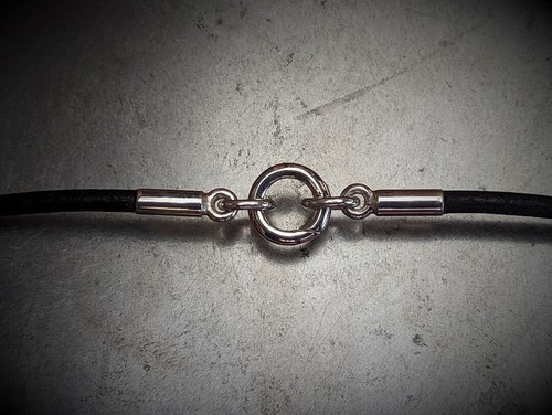 Lederkette mit - mm,