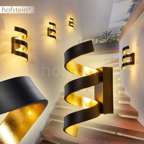 Led wand lampen schwarz gold - wand,