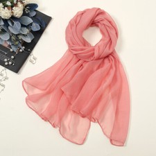 Chiffon schal unifarben - schal,