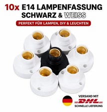 "10x E14 Lampenfassung Schwarz
