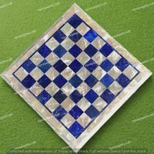 Handgefertigtes Schachspiel aus Marmor & Onyx: Luxus-Steinbrett