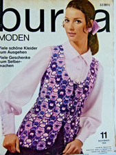 altes Burda Modeheft Ausgabe 11 von 1968, komplett mit Anleitung + Schnittmuster