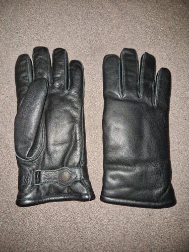 Schwarze lederhandschuhe - schwarze,