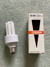 Energiesparlampe-Leuchtmittel E27 von Osram 15W - Einzelstück