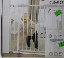 Hauck Treppenschutzgitter/Türschutzgitter Clear Step Autoclose, 75 - 80 cm