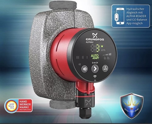 Grundfos alpha n - grundfos, 180mm