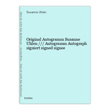 Original Autogramm Susanne Uhlen /// Autogramm Autograph signiert signed  319722