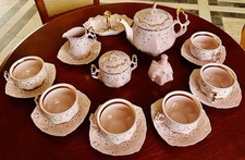 Vintage Tea Set Pink Porcelain