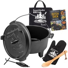 Skandika BBCrew Dutch Oven 10,25 Liter Gusseisen Topf emailliert B-Ware