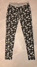 Adidas neo Leggings Tights Laufhose Sporthose grau weiß Sterne S