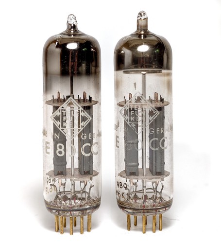 Telefunken e80cc röhre - 2x, /