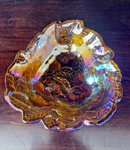 Bernsteinfarbenes indiana glas - indiana,