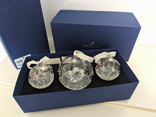Swarovski 💎Jahresausgabe 2015 Weihnachtskugel Christmas Ball 3erSET 5136414 Neu