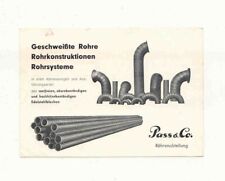 DEKORATIVE KARTE WEIDENAU SIEG  1955 ROHRFABRIK  PASS AFS  LOGO REKLAME 